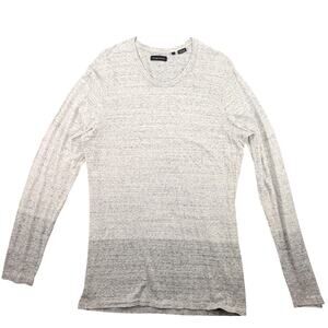 Wings + Horns Slub Cotton Long Sleeve T-shirt Men's Large Two Tone Minimalist